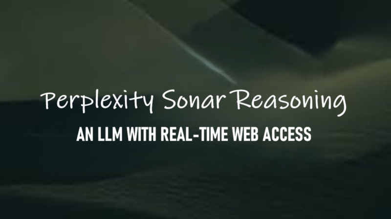 Perplexity Sonar Reasoning