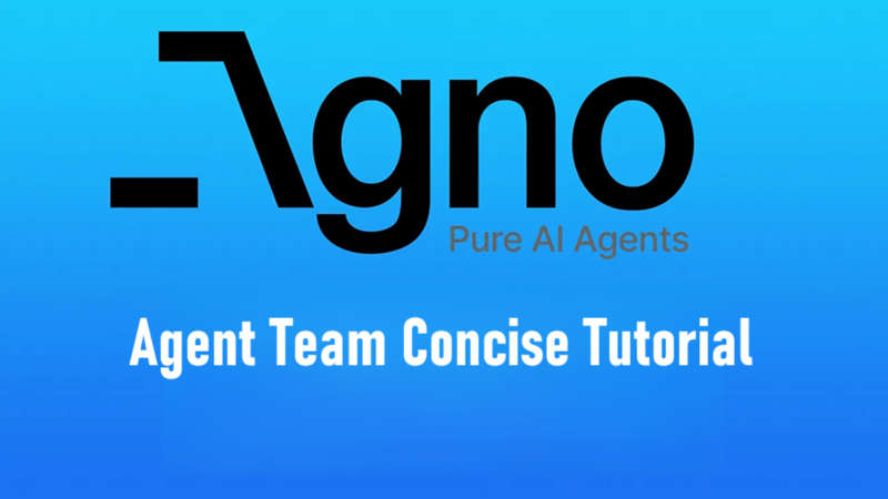 Agno Team简明教程