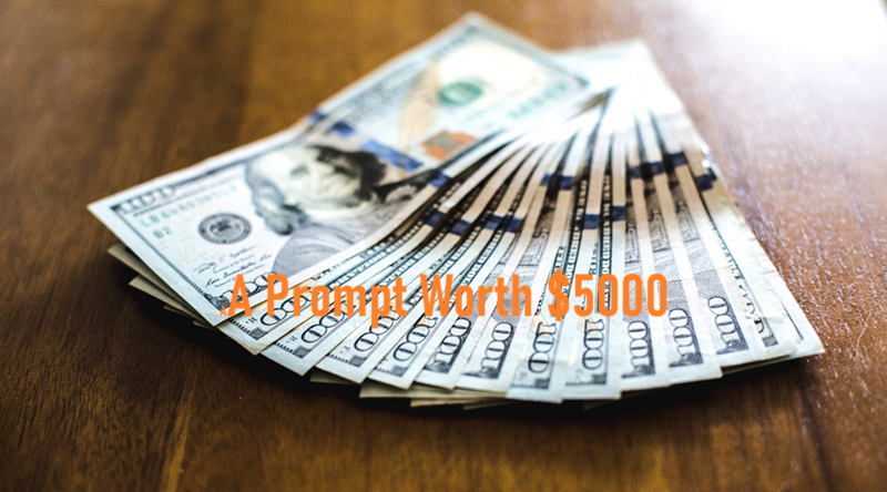 价值5000美元的提示语