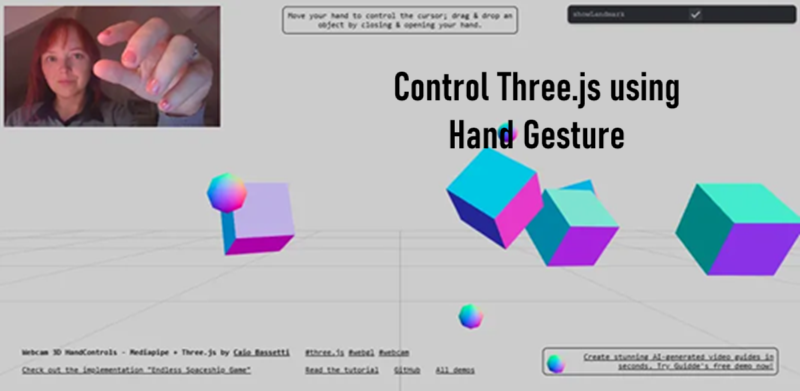 使用手势控制Three.js
