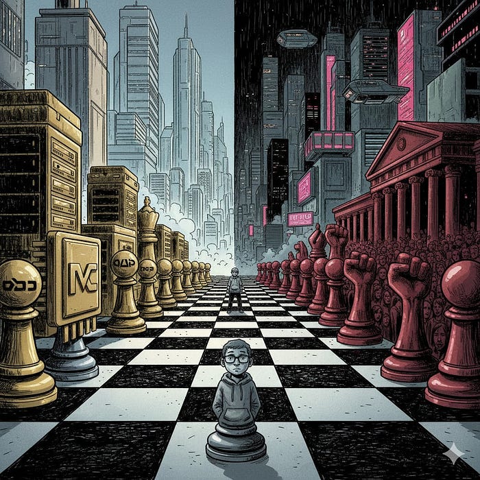 棋盘上,科技巨头和社会就自动化问题对峙