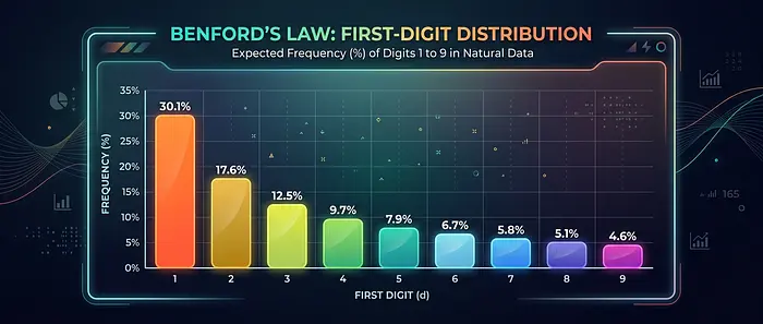 本福特定律分布图