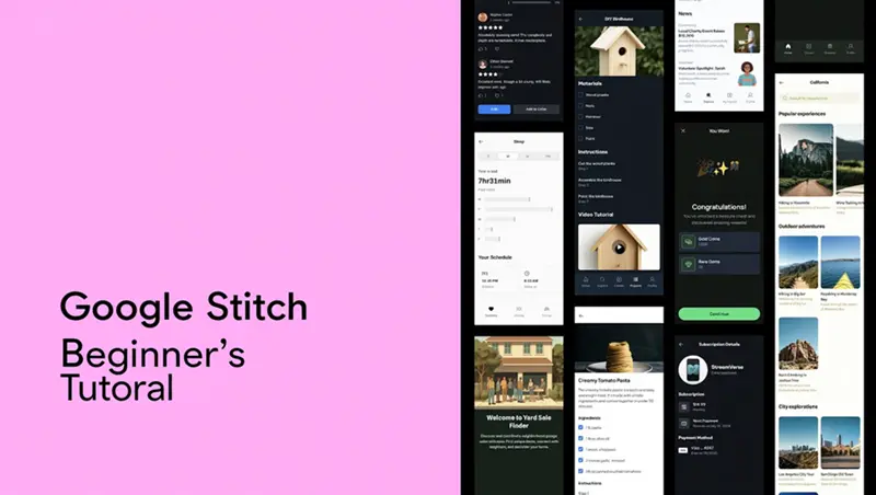 Google Stitch 新手教程 - 汇智网