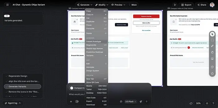 快速原型设计选项