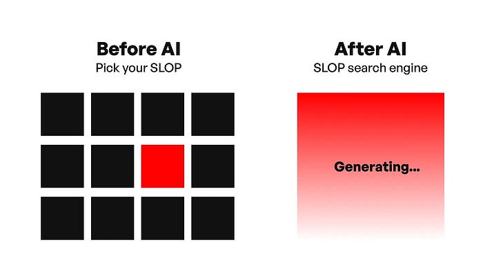 Picking your slop from a list vs generating it
