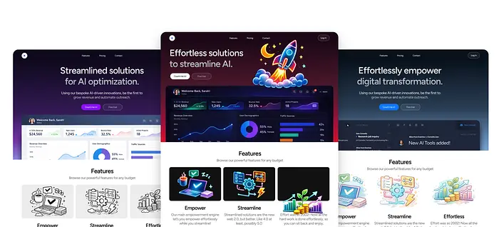 Generative AI website templates look cheap