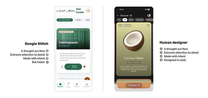 Google Stitch vs Human Design.