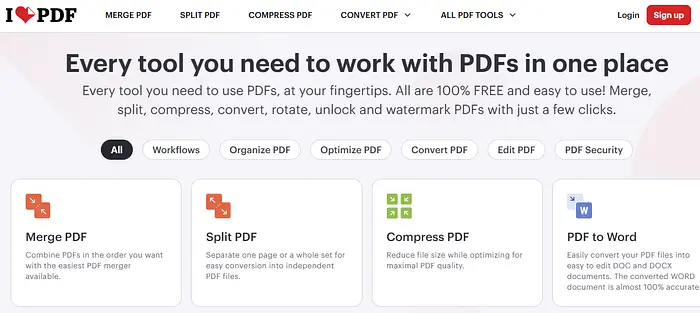 PDF converter tool