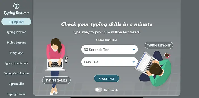 typing test online business