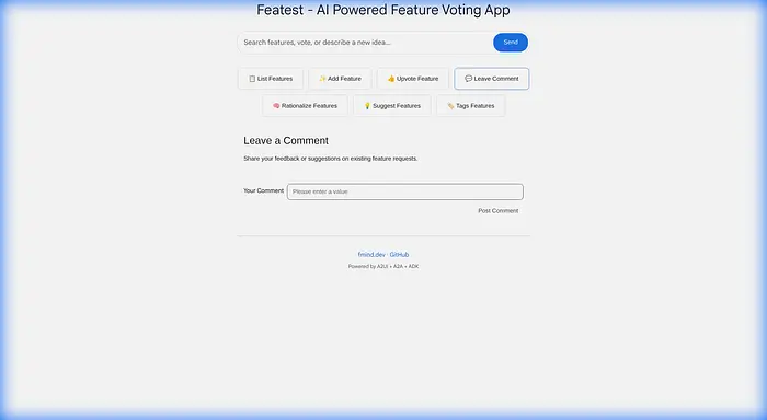 使用 A2UI 动态渲染的表单