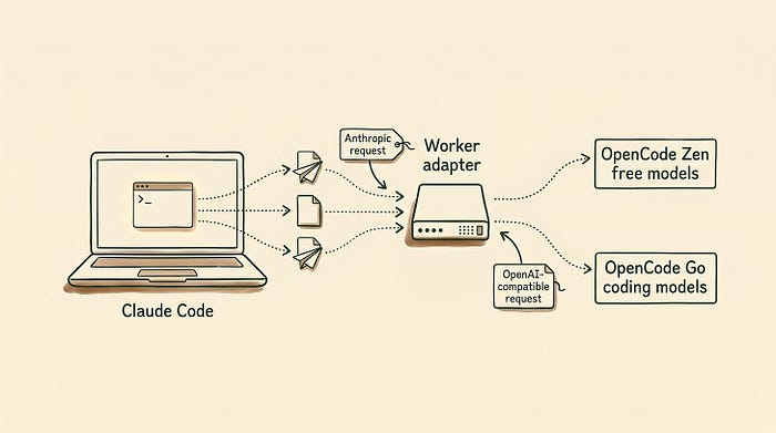 如何通过 OpenCode 模型免费运行 Claude Code