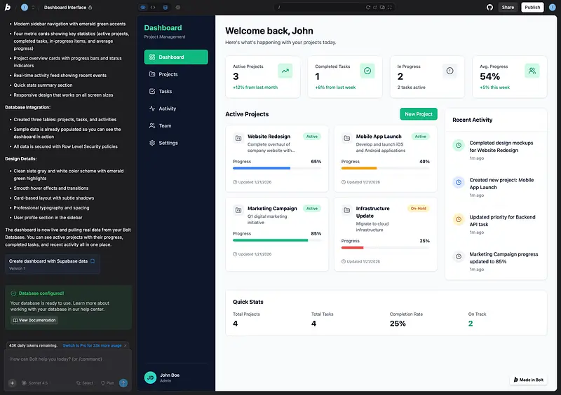 Bolt ui