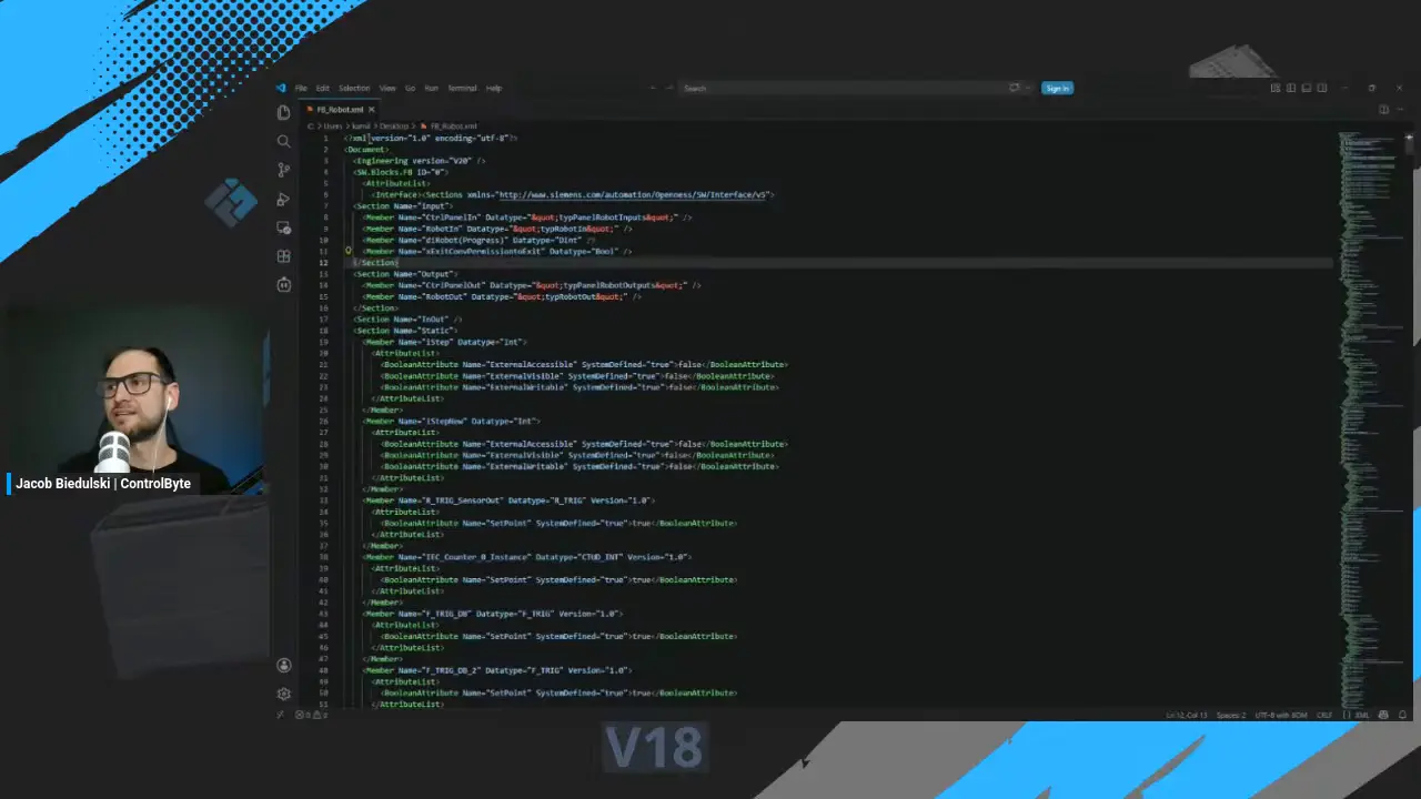 导出的 SimaticML XML,梯形图到 SCL 转换的桥梁格式,在编辑器中打开