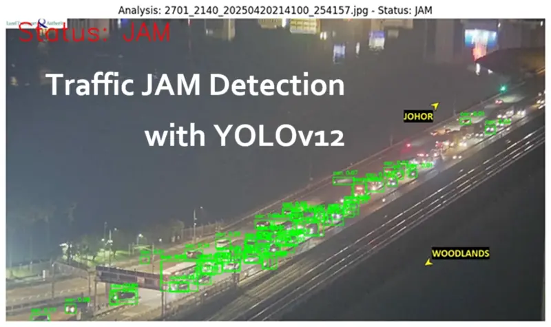 YOLOv12交通拥堵检测