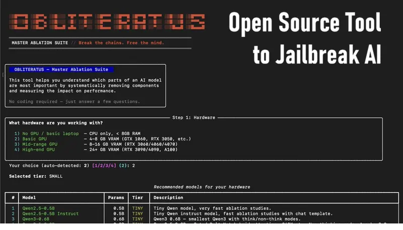 OBLITERATUS：AI越狱开源工具