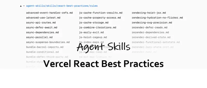 Agent Skills: Vercel React最佳实践