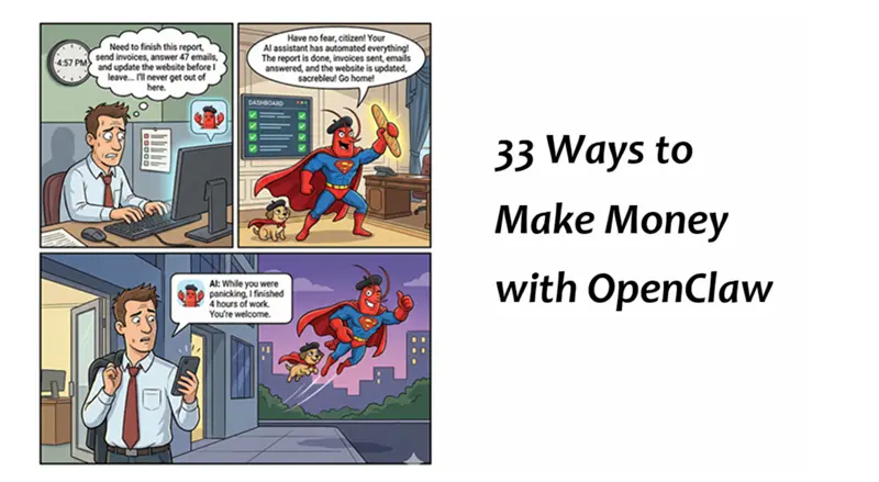 33个用OpenClaw赚钱的方法
