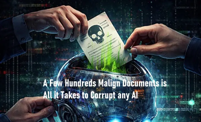 腐蚀任何AI只需要几百份恶意文档