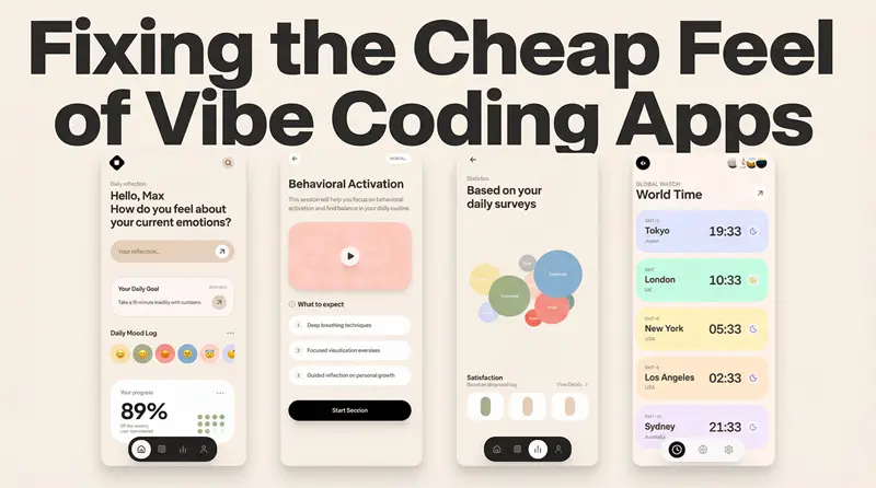 修复Vibe Coding应用的廉价感