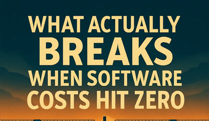 当软件成本归零，什么会真正崩溃