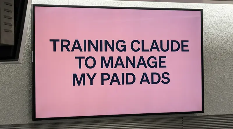 训练Claude来管理我的付费广告
