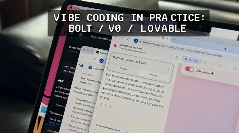 Vibe编程实测：Bolt/v0/Lovable