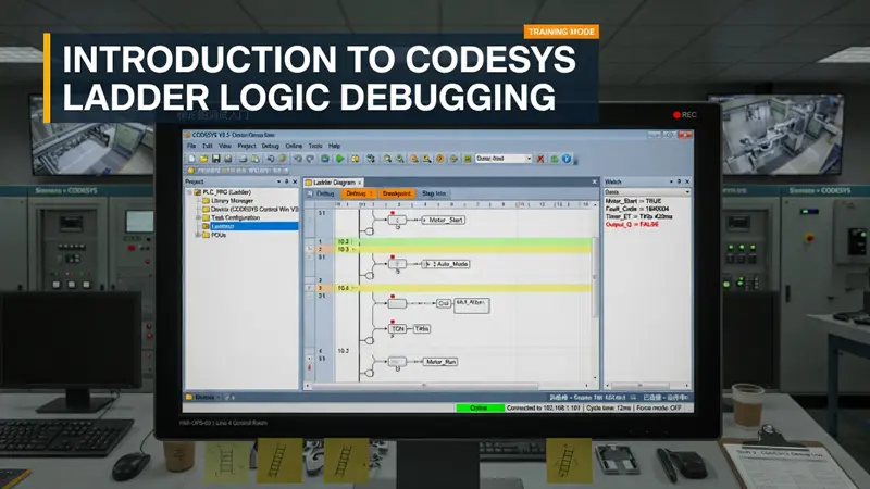 CODESYS 梯形图调试入门