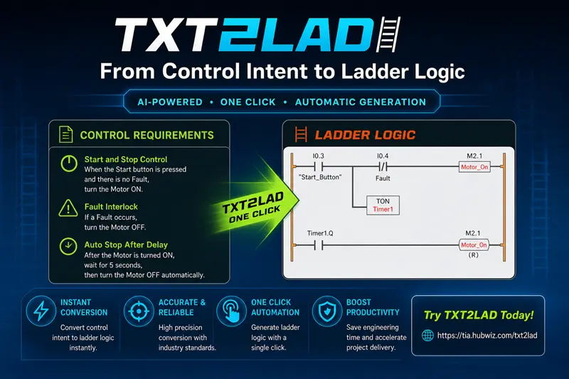 TXT2LAD：从控制需求到梯形图