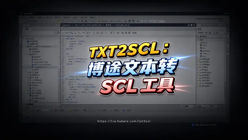 TXT2SCL：博途文本转SCL工具