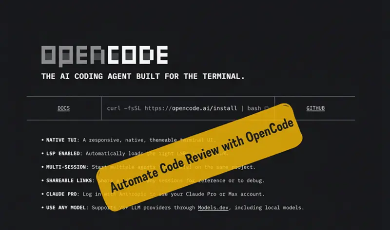 用OpenCode自动化代码审查