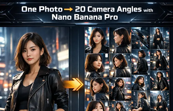 Nano Banana: 1张照片→20个视角