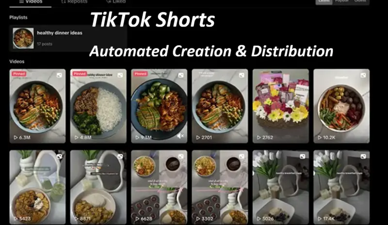 TikTok短视频制作和分发自动化
