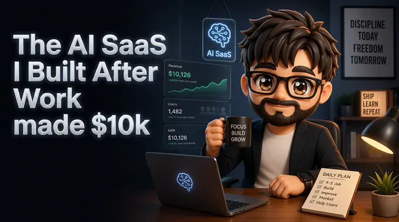 我下班后做的 AI SaaS 赚了$10k