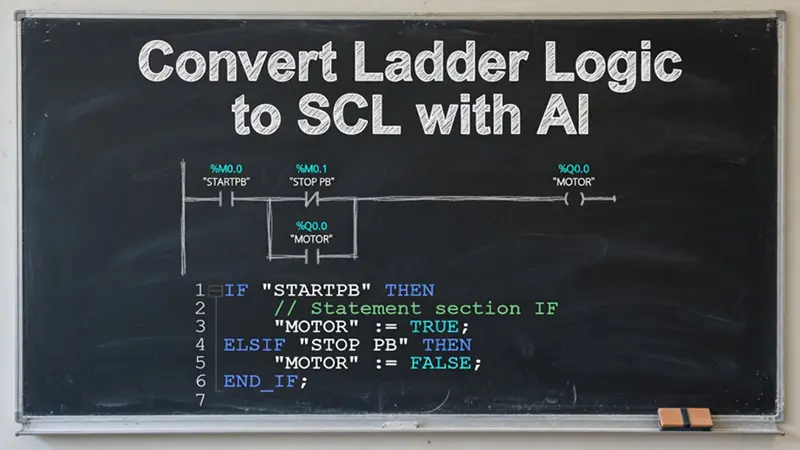 用 AI 将梯形图转换为 SCL