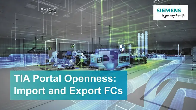 TIA Portal Openness导出导入FC
