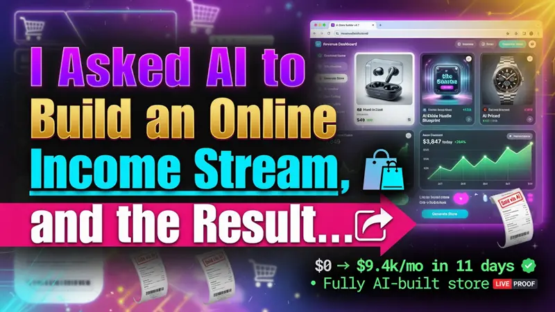我让 AI 打造在线收入流，结果...