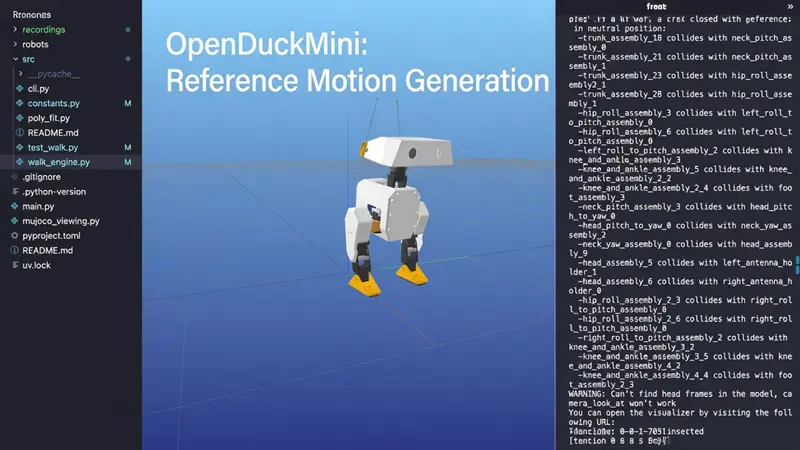OpenDuckMini 参考运动生成